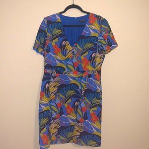 Blue Floral J. Crew Mercantile Dress- size 14